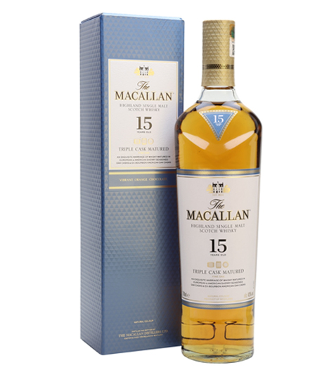 The Macallan Tripe Cask Matured 15 Years Old 700ml 75cl